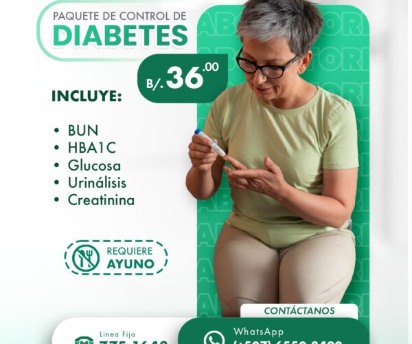 PAQUETE CONTROL DE DIABETES